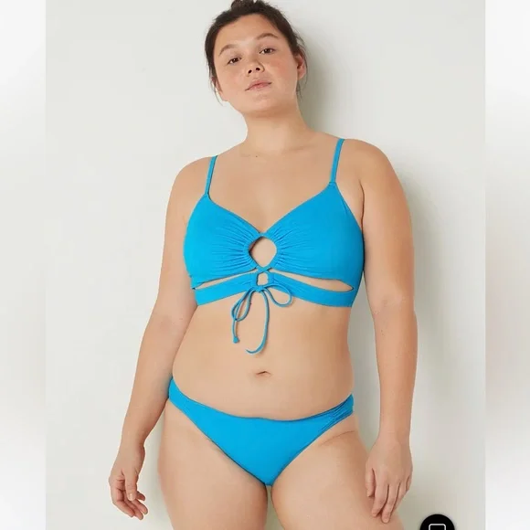 Victoria’s Secret Swim LARGE+XL NRAND NEW Ruched Front Bikini Bottom V.S. - Picture 2 of 5